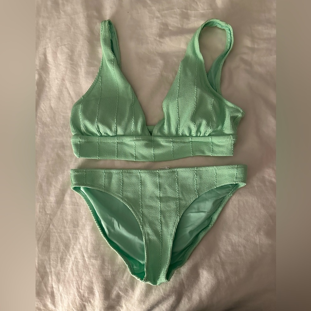 Aerie lime green bikini
